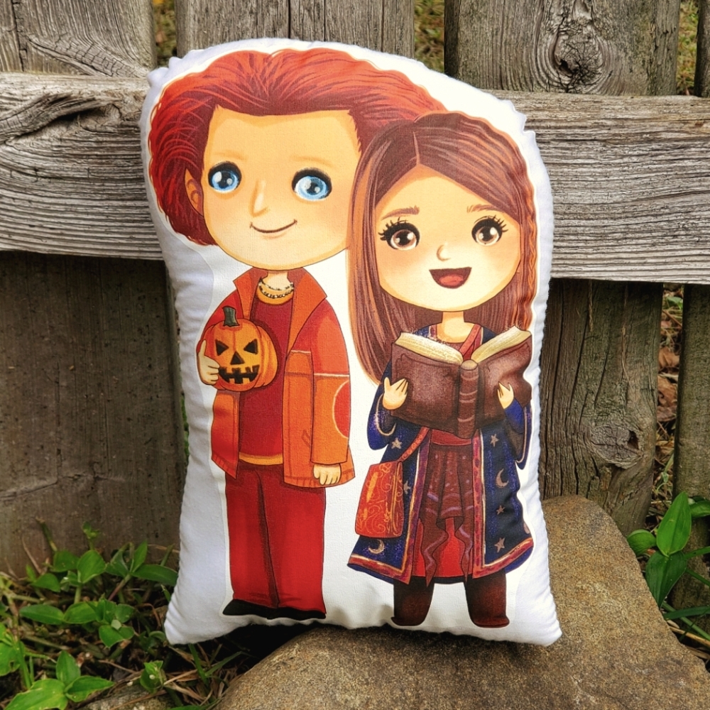 Halloweentown Marnie and Luke Pillow Pal. New.